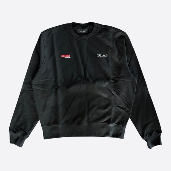 Amiri Black & White Drum Machine Graphic Sweater - Picture 1 of 4